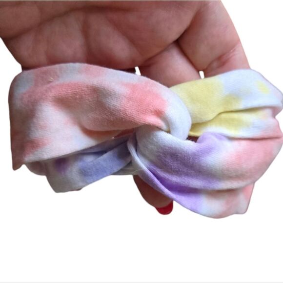 Jessica Simpson Pastel Tie-Dye Twist Knot Baby Girl Headband Infant Hair 0-3M - Picture 2 of 3